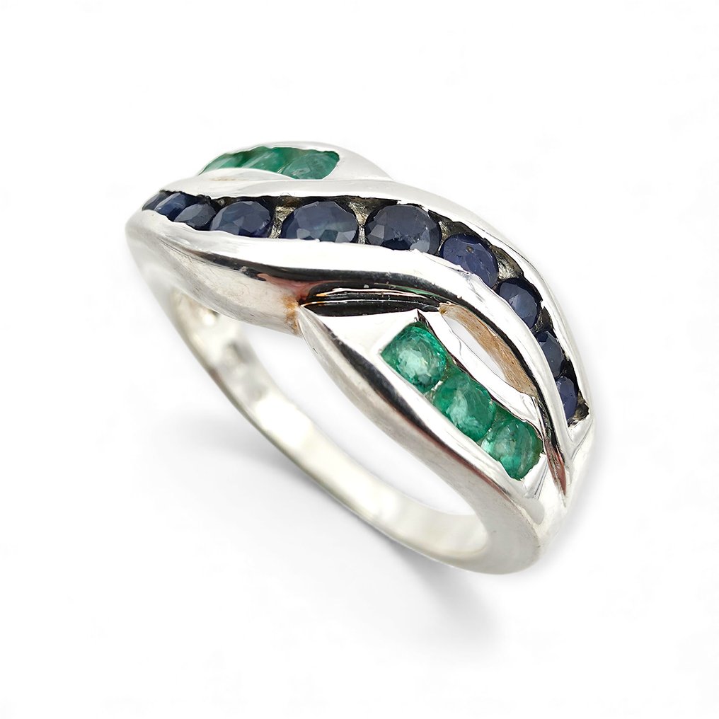 Senza prezzo di riserva - Anello Argento - Sapphire (Certificato) #2.1