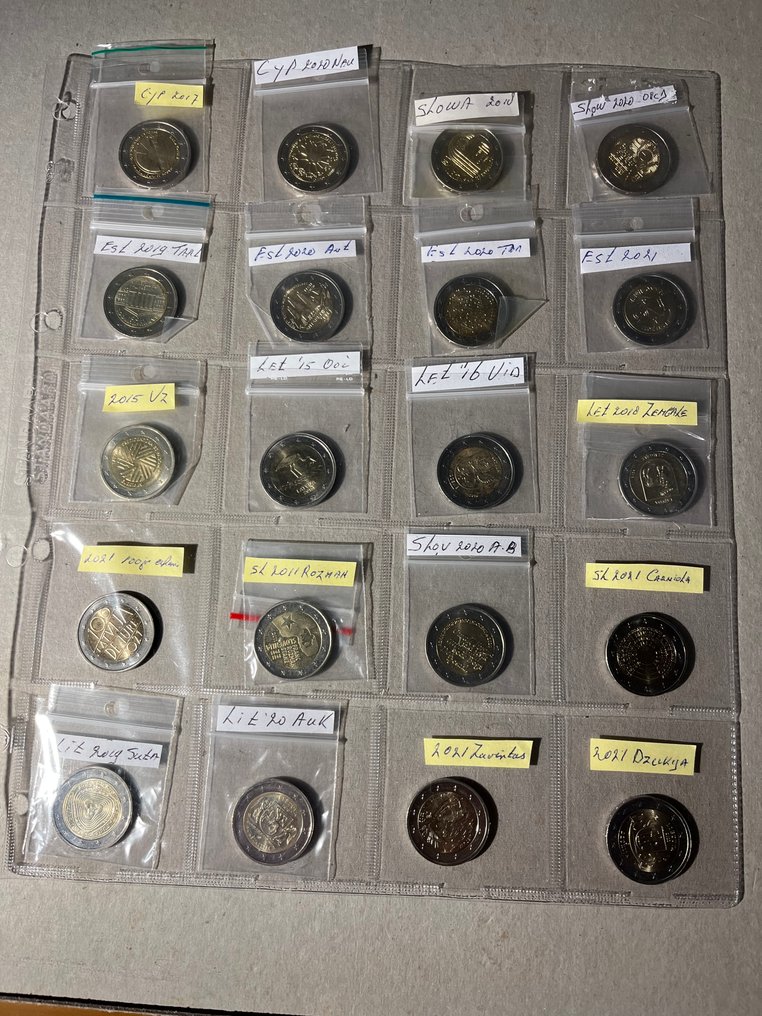 Europe. 2 Euro 2011/2021 (20 stuks) (No reserve price) #1.0