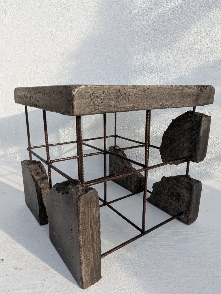 Wallavibe - D.B - Sohvapöytä - Ei varauksia. - funktionaalinen taide - Musta kuutio, yksittäinen kappale. #2.1