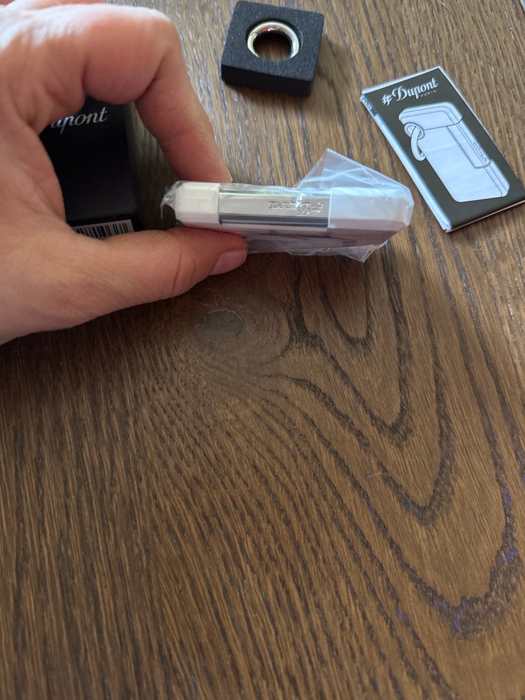 S.T. Dupont - RONALD-O - Nincs minimálár - Öngyújtó - Ezüsttányér #3.2