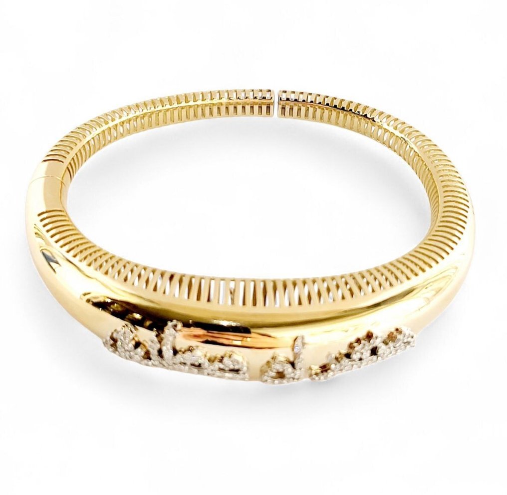 手镯 - 18K包金 黄金 -  1.63ct. tw. 钻石 (天然)  - 意大利制造 #4.3