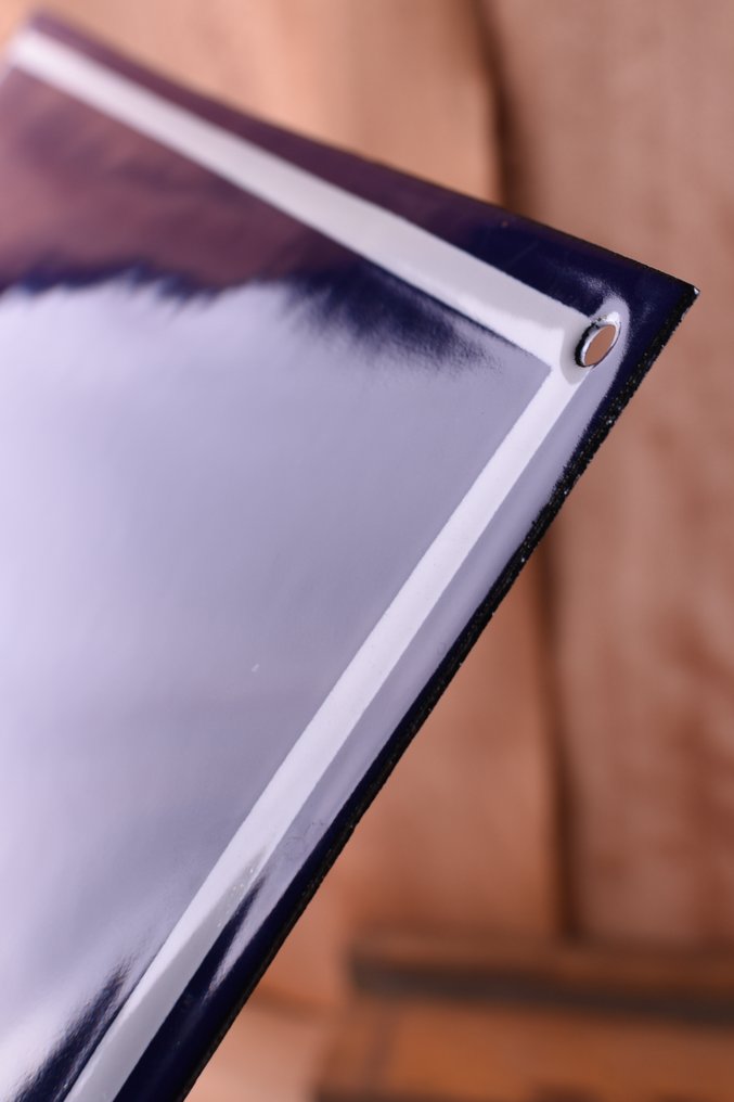 Sign - Volvo - SERVICE emblem; original enamel material sign; handmade layers; showroom/workshop sign #4.3