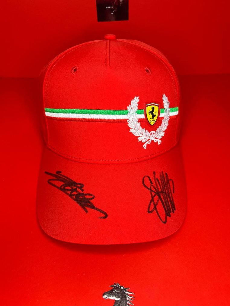 法拉利 - 官方SF帽 - Charles Leclerc - Sebastian Vettel - 運動帽 #1.0