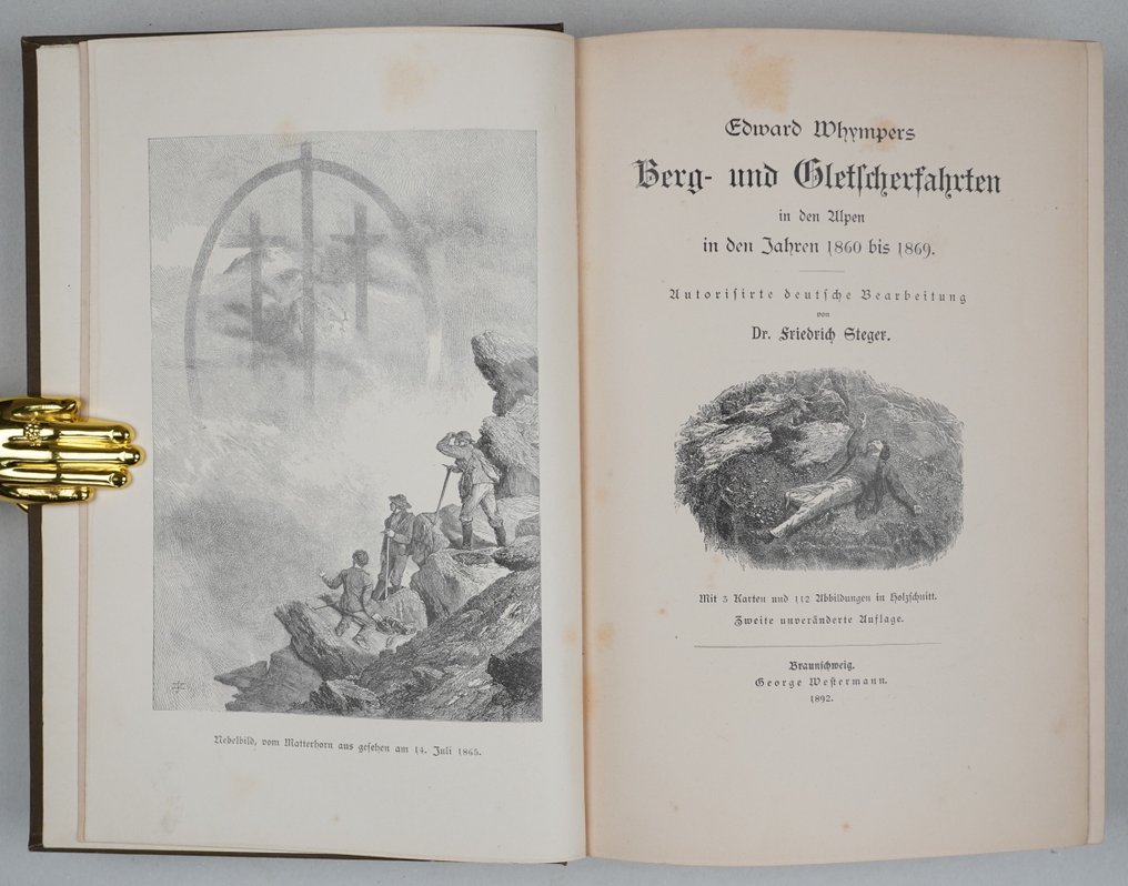 Dr. Friedrich Steger - Edward Whympers Berg- und Gletscherfahrten - 1892 #1.0