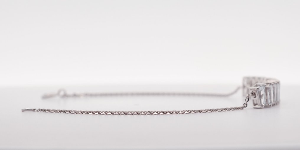 No reserve price - Bracelet - 14 kt. White gold -  2.80ct. tw. Diamond (Lab-grown) #2.1