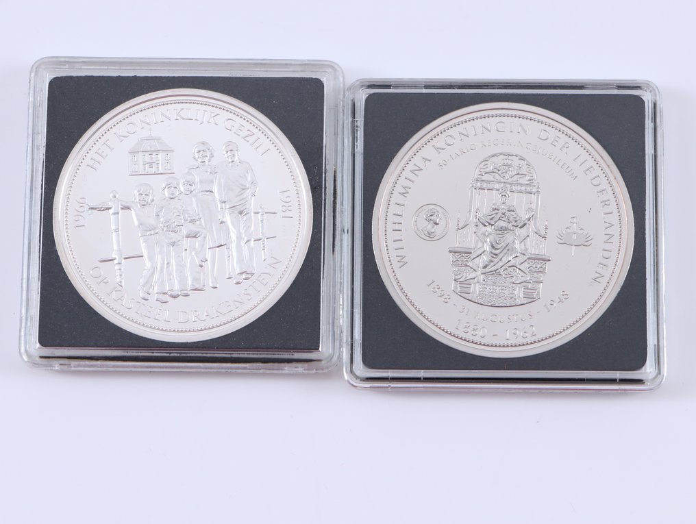 World. 16x Diverse Penningen (Verzilverd)  (No reserve price) #2.1