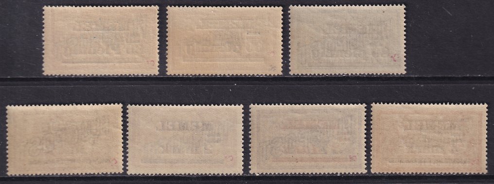 Memel 1921 - Airmail issues - Michel: 40/46,98/107 #2.1