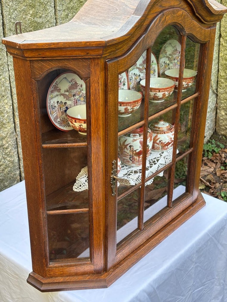 Skab - Træ, Glas - Stor vægskab i træ #2.1