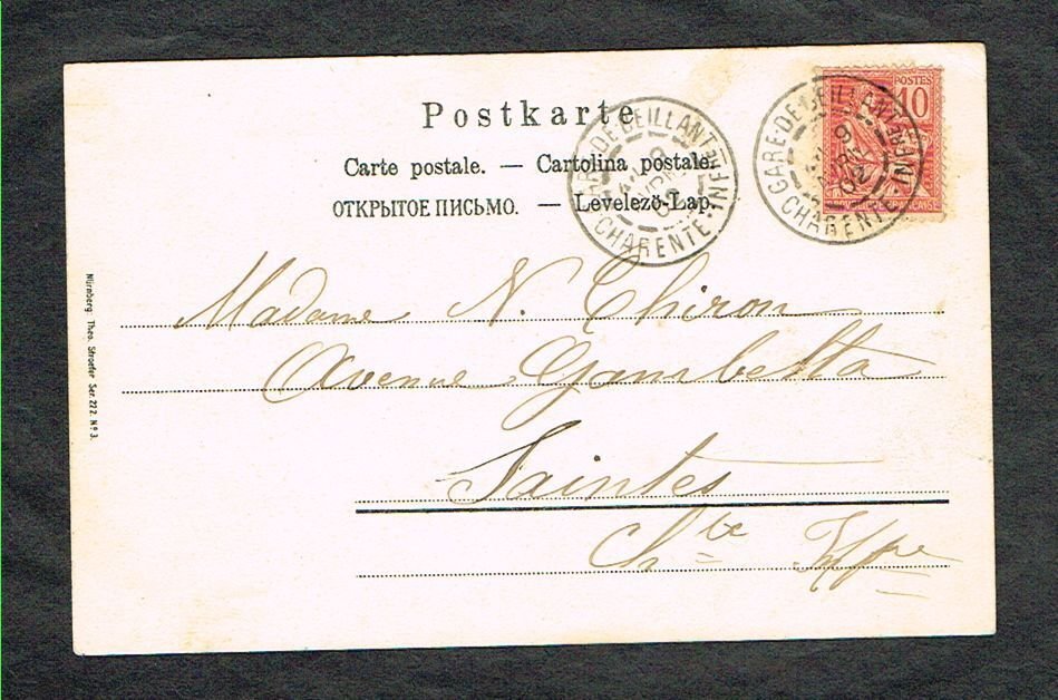 Raphaël Kirchner - Illustratore - Art Nouveau - Donne con pallone - Cartolina postale circolata nel - Cartolina (1) - 1900-1902 #1.0