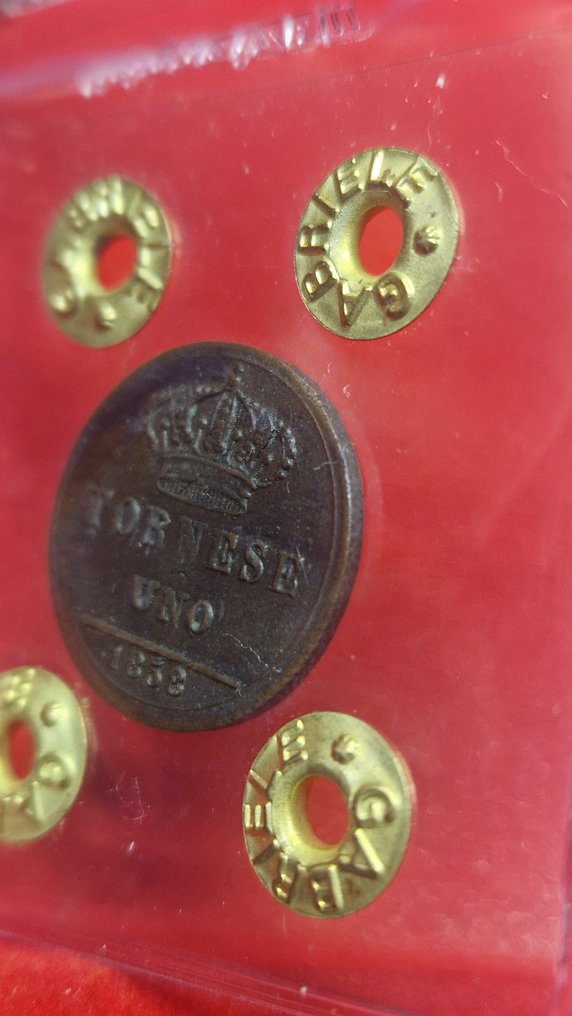 Italy, Kingdom of Two Sicilies Ferdinando II di Borbone. Tornese 1858 (No reserve price) #1.0