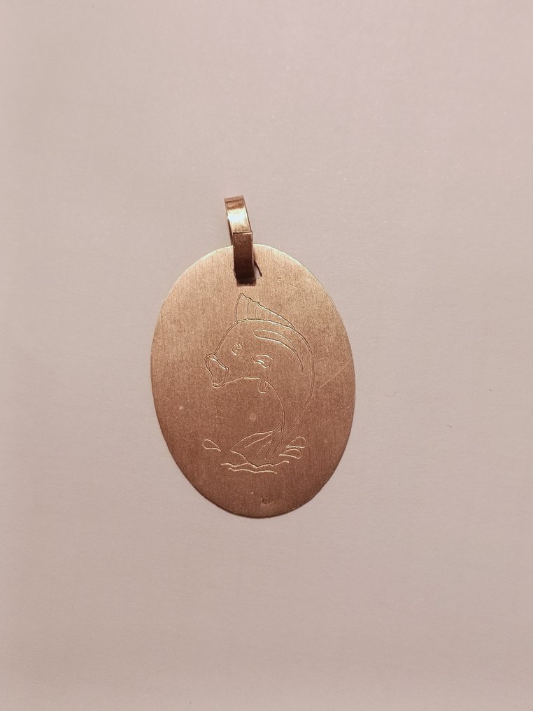 18 καράτια - Κίτρινο χρυσό - Φυλακτό - Medaglia Incisa #3.2