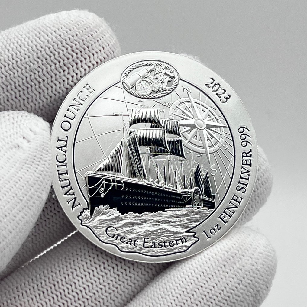 Rwanda and Burundi. 50 RWF 2023 – Nautical Ounce – Great Eastern – 1 oz Silver coin – .999 (No reserve price) #1.0