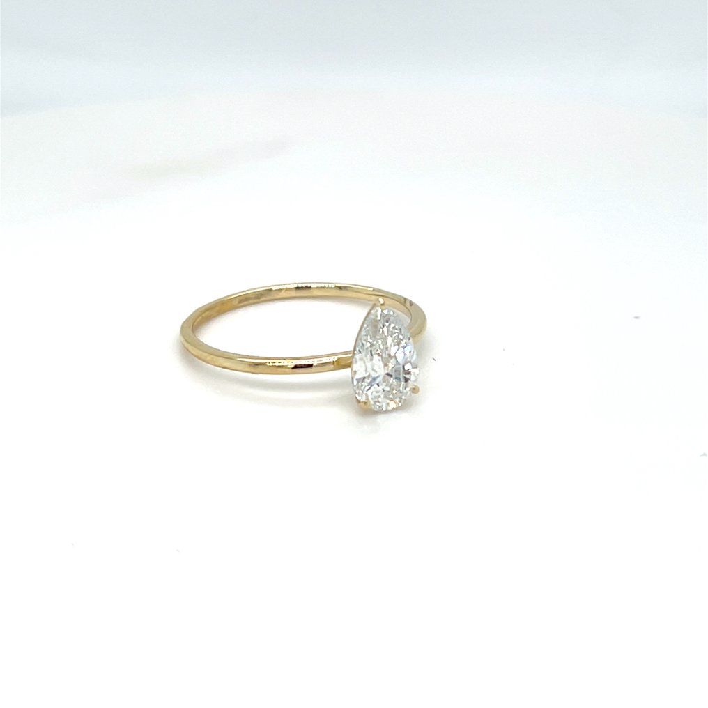 No reserve price - Ring - 14 kt. Yellow gold - 2.0ct. tw. Diamond (Lab-grown) #2.1