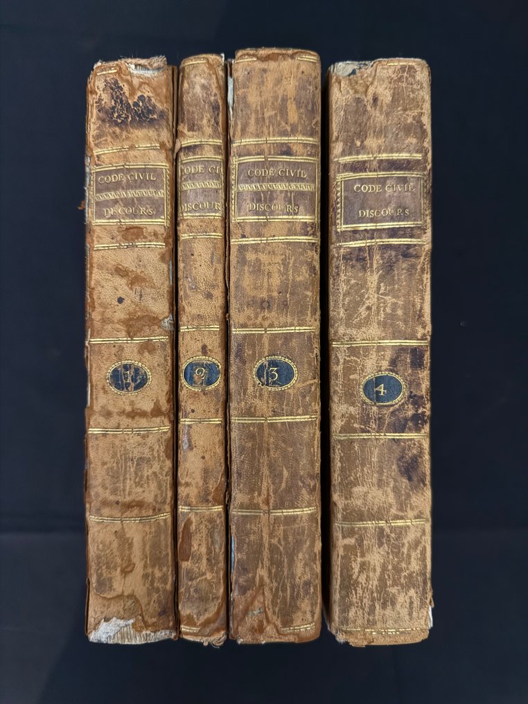Portalis, Tronchet, Bigot de Préameneu, Maleville - Code Civil Français. Discours et Exposé des Motifs — G. Huyghe, Bruxelles 1803 — Ensemble complet 4 - 1803 #4.3