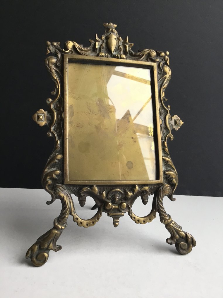 Bildram- Markering 11 80 - Patinerat brons - Underbar gotisk konst #2.1