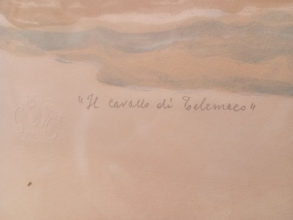 Giorgio De Chirico (1888-1978) - Il cavallo di Telemaco #2.1