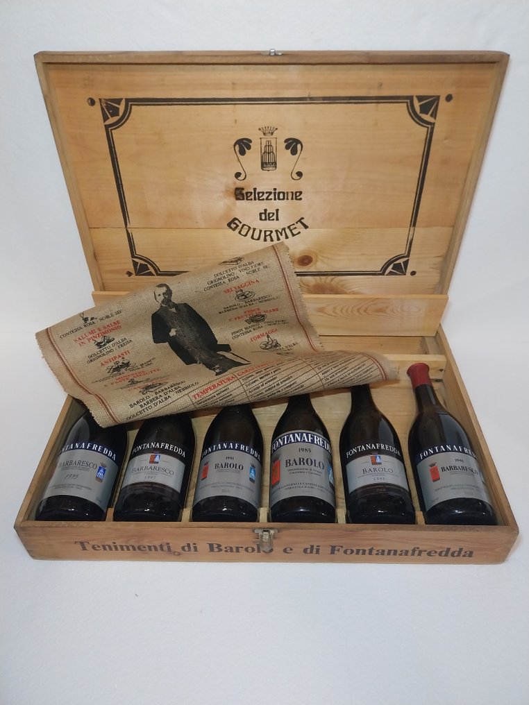 1991 Fontanafredda Collezione de Gourmet - Barolo, Barbaresco - 6 Bottles (0.75L) #3.2