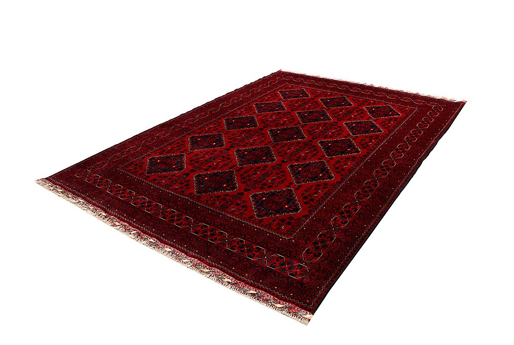 Afghan, New Hand-knotted khal Mohammadi rug Fine quality Authentic Red wool - Carpet - 300 cm - 200 cm - Traditional Handmade rug  #1.0