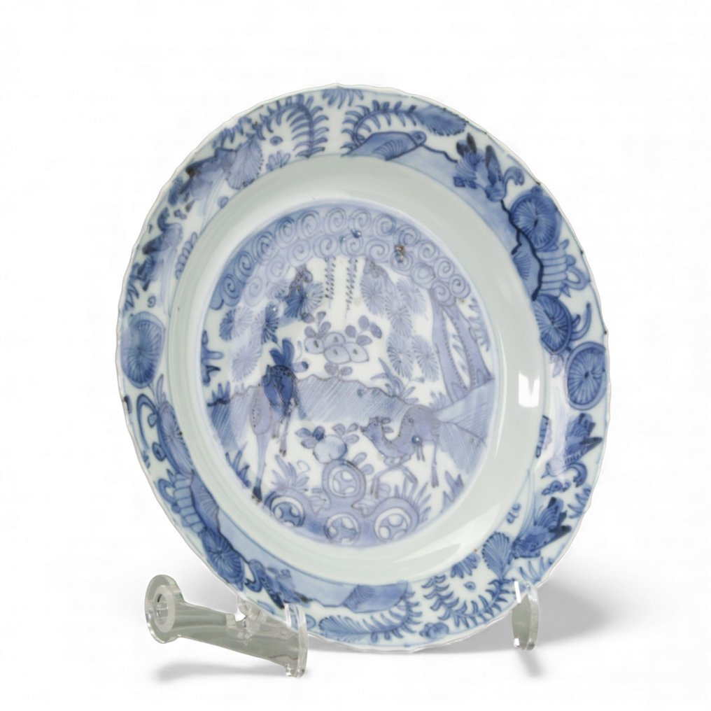 Landschap met herten - Plate - Porcelain #2.1