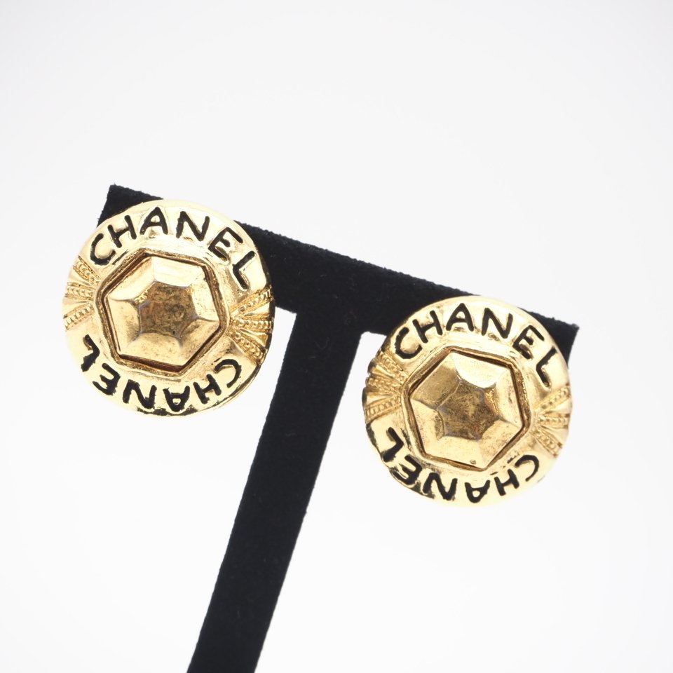 Chanel - Aranyozott - Drop fülbevaló #1.0