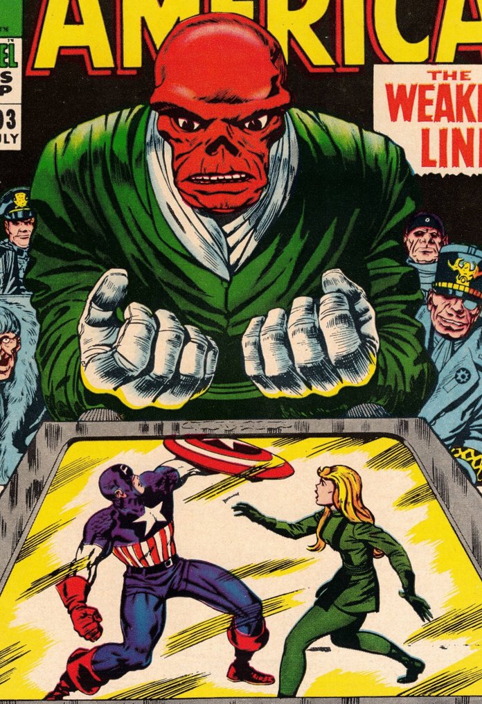 Captain America 103 - The Weakest Link! - 1 Comic - First edition - 1968 #1.0