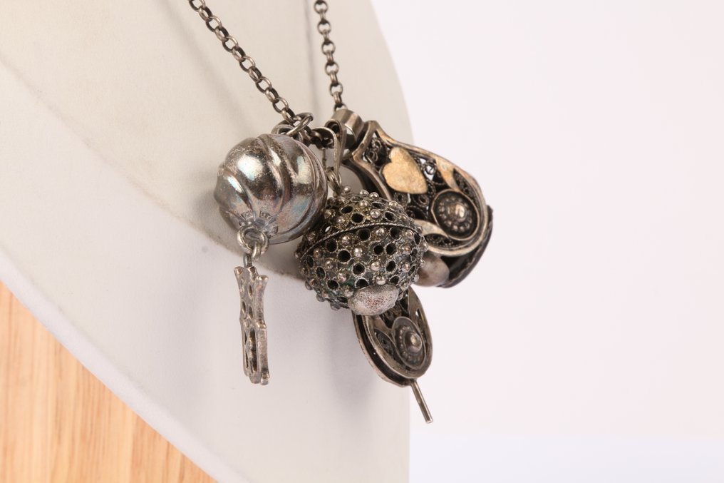 Senza prezzo di riserva - Collana con ciondolo Argento - portachiavi per orologi #4.3