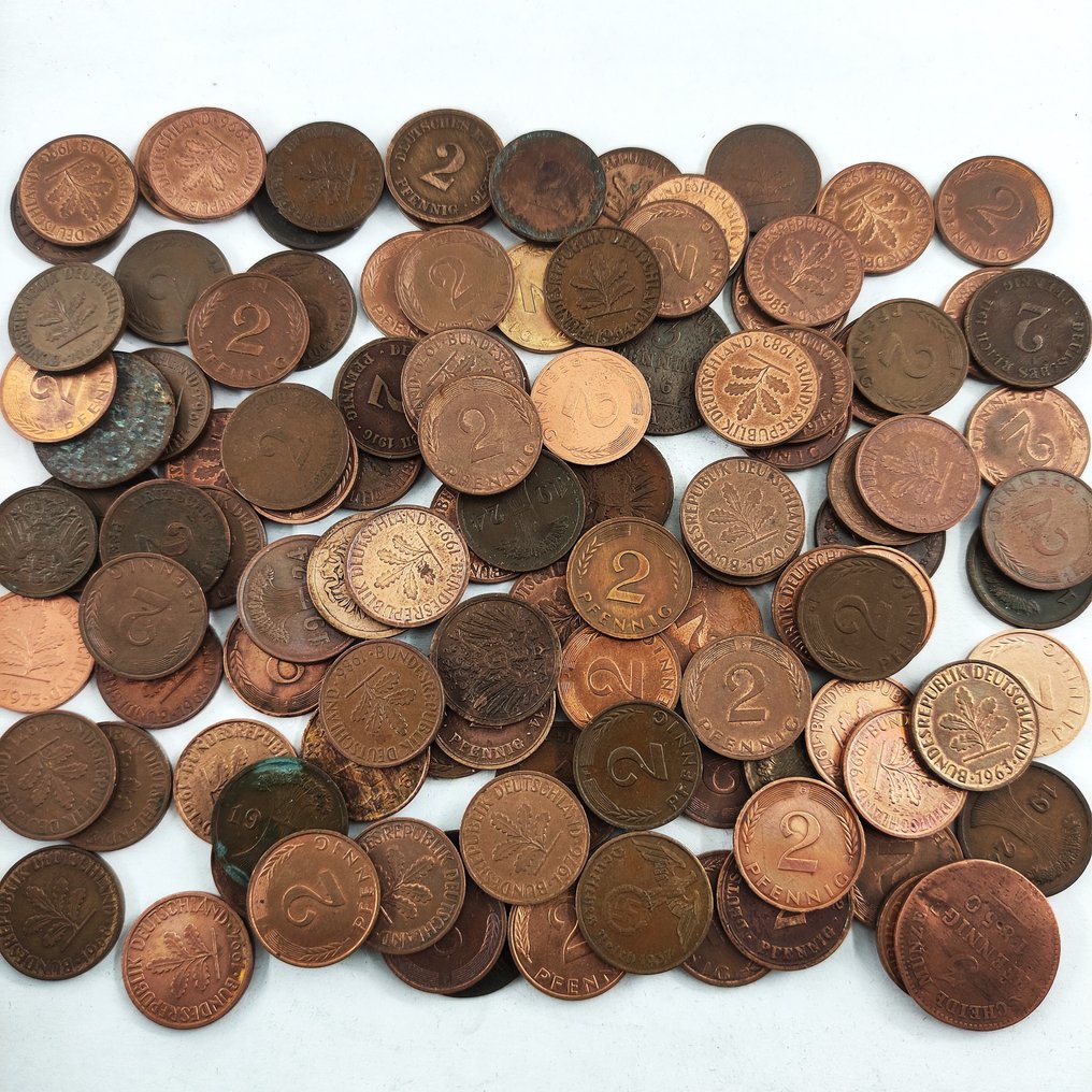 Germania. Lot with 110 Coins (mixed lot, several dates, good for sellers)  (Senza prezzo di riserva) #1.0