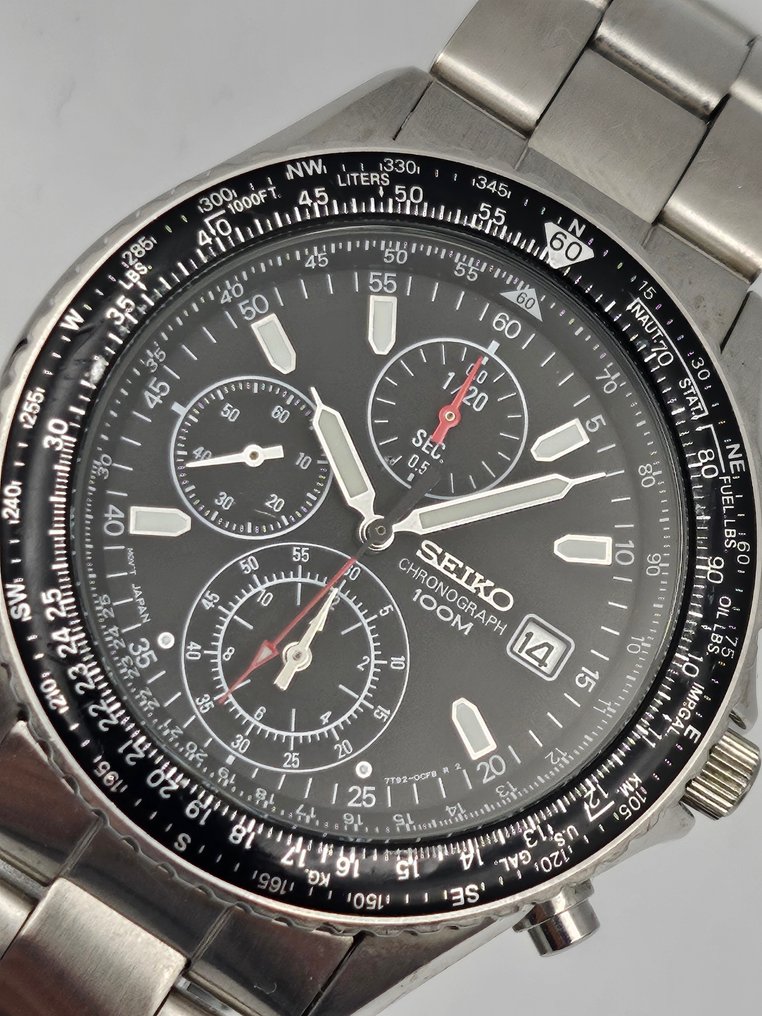 Seiko - Chronograph 100M - Utan reservationspris - 7T92-0A10 - Män - 2000-2010  #1.0