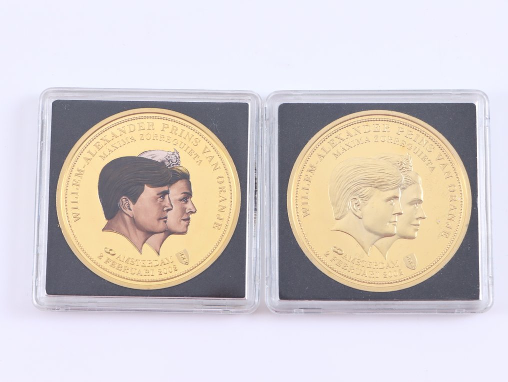 World. 16x Diverse Penningen (Verguld) (No reserve price) #4.3