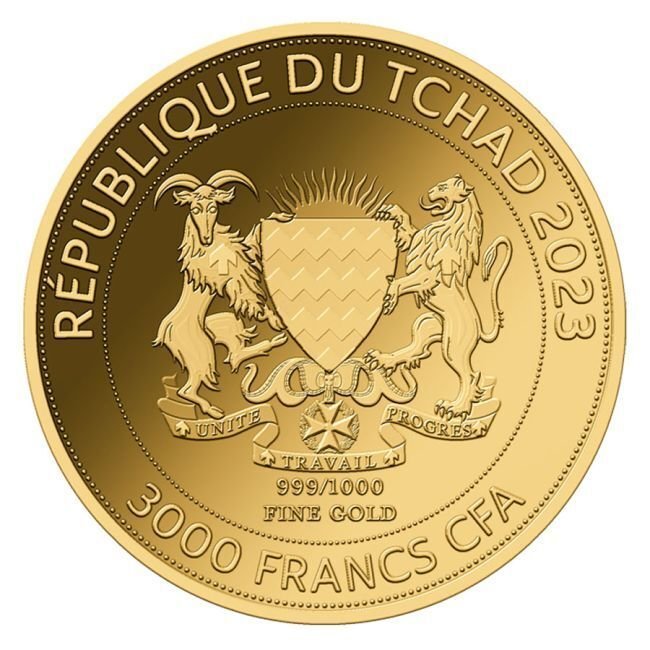 1/1000 Troy Ounce - 金 .999 - 2023 1/1000 oz 999 Fine Gold 3000 CFA Francs Kaiserin Elisabeth - Sisi Coin (In Assay) - 密封 (没有保留价) #1.0