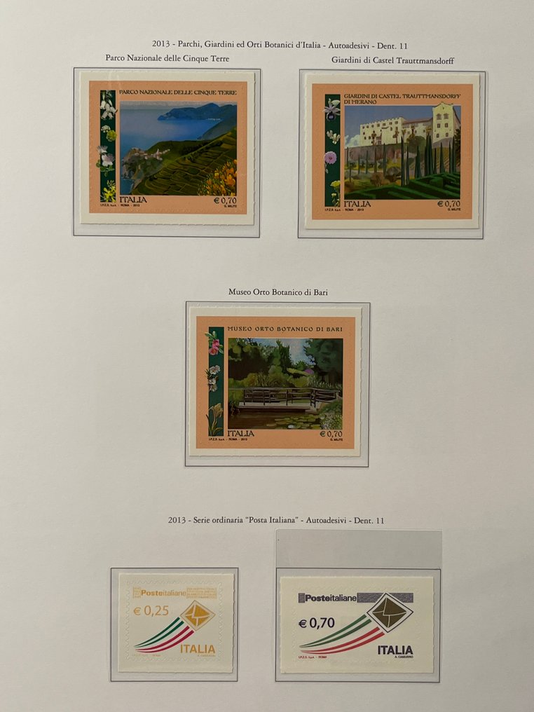 意大利 2013 - 意大利共和国2013年邮票，全新，带完整的胶水。 #2.1
