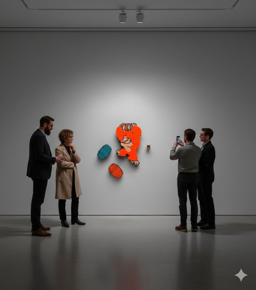 Patrycja Mroczkowska - Retro games Shaggy Donkey Kong triptych3D Pop Art XL #1.0