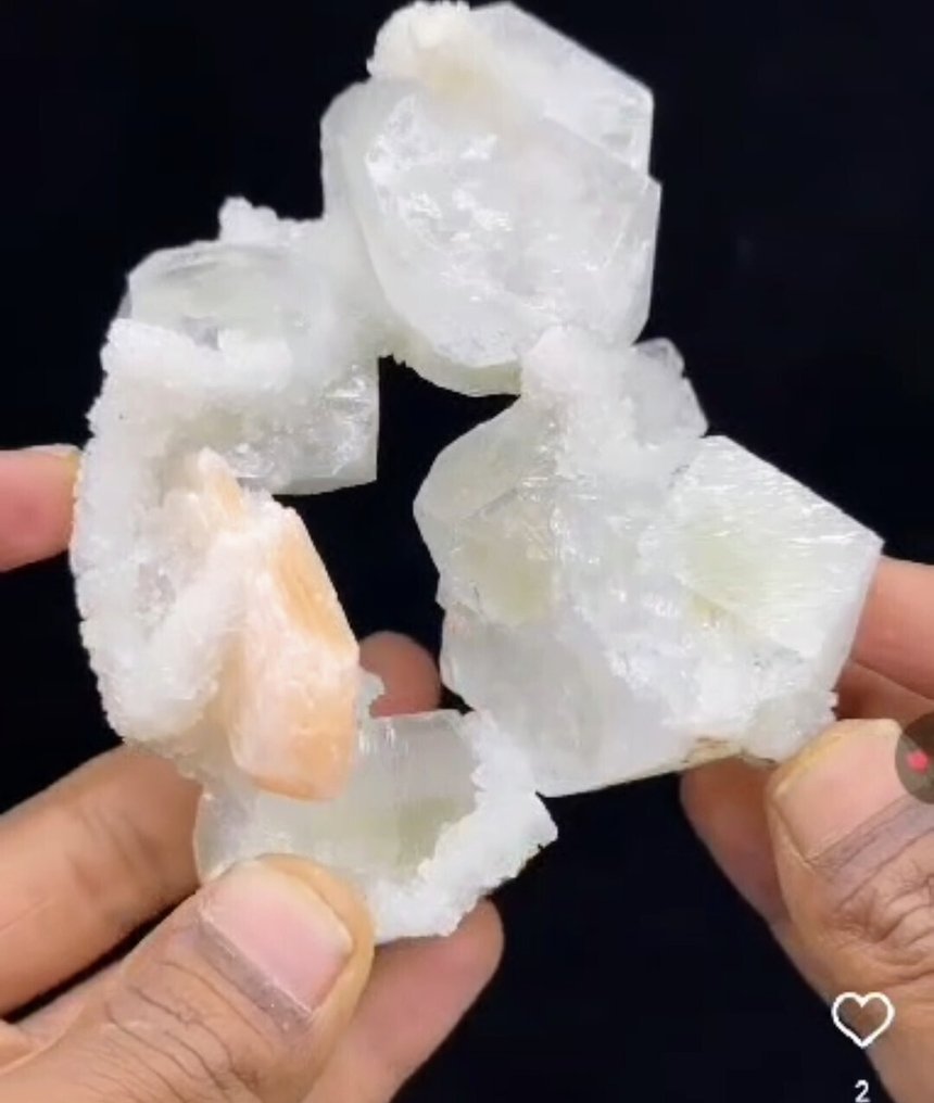 鱼眼石 水晶矩晶体 - 高度: 10 cm - 宽度: 8 cm- 330 g - (1) #1.0