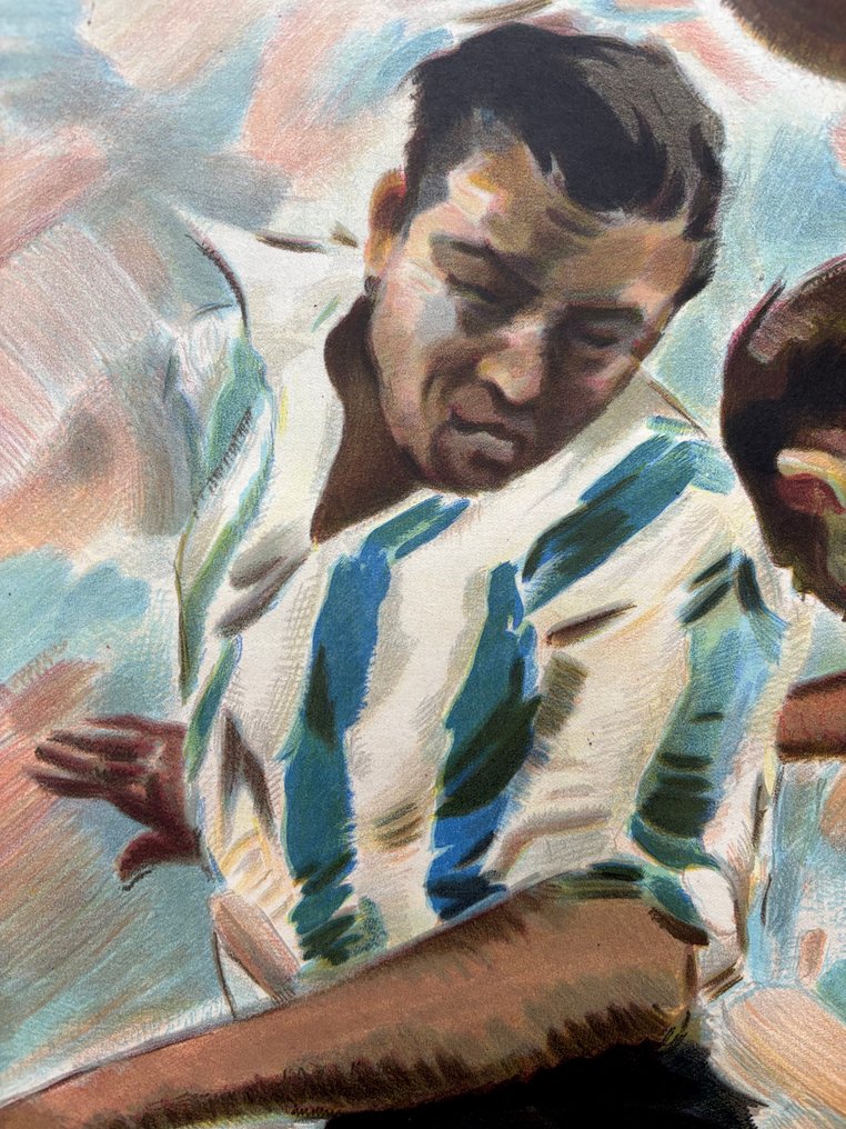 Anonymous - Precioso Cartel de Futbol - Litho. - 1963 - 1960s #4.3