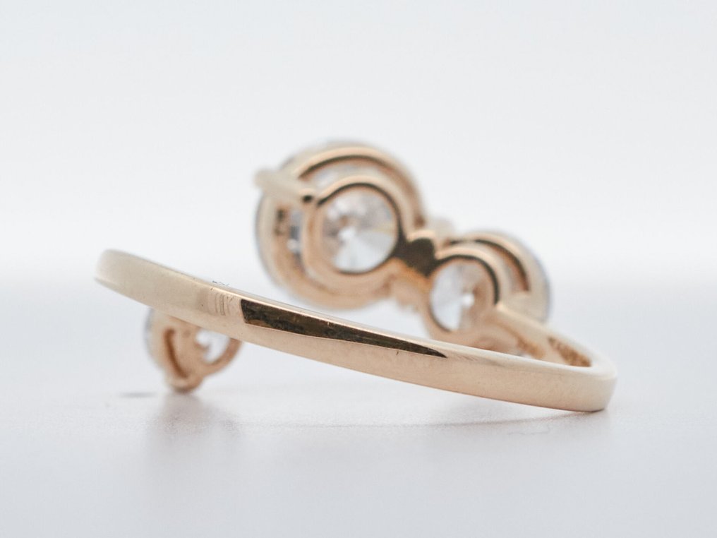 Ei pohjahintaa - Sormus - 14 kt. Keltakulta -  2.41ct. tw. Timantti (Laboratoriossa kasvatettu) - Timantti #3.2