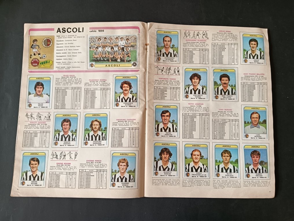 Panini Calciatori 1980/81 - 1 Álbum completo - Good (GD) #2.1