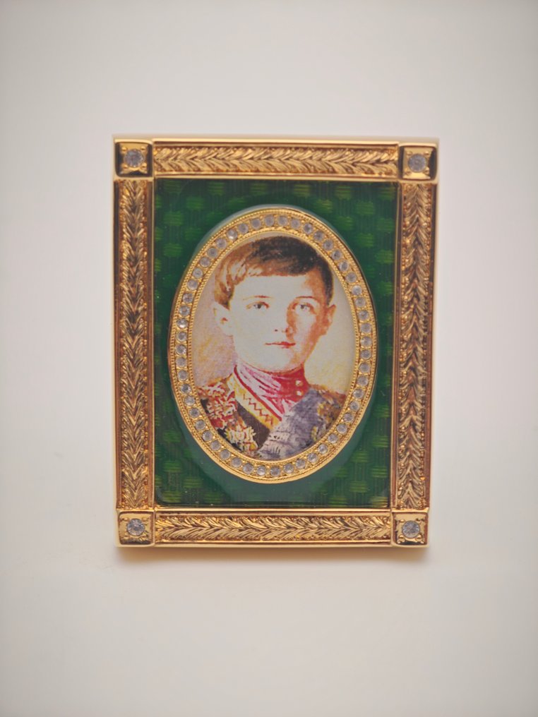 Διακοσμητικό στολίδι - Φαμπερζέ Αλεξέι Νικολάεβιτς, Τσάρεβιτς της Ρωσίας Πλαίσιο - Ρωσία #1.0