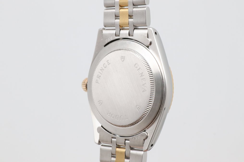 Tudor - Prince Date - Zonder minimumprijs - 74033 | Silver Linen Dial w/ Diamonds - Heren - 2000-2010  #3.2