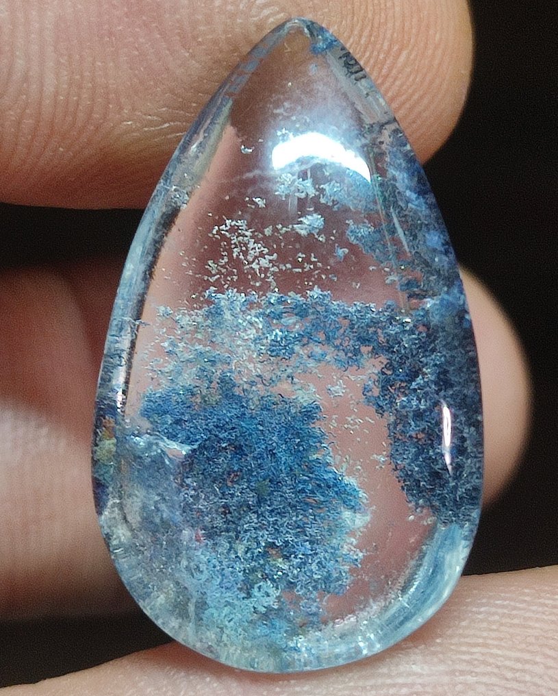 非常美丽的天然稀有清澈幻影石英水晶 样品免运费- 5.14 g #1.0