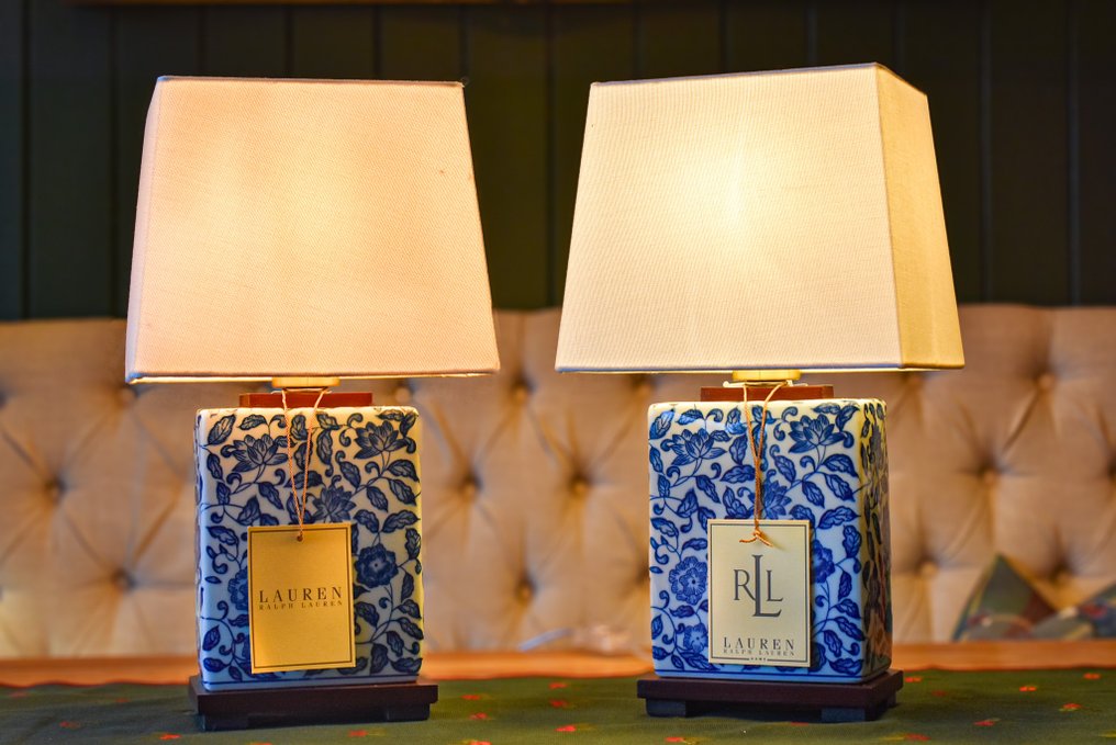 Ralph Lauren - Ralph Lauren Home - Φωτιστικό (2) - Ξύλο, Πορσελάνη, Ορείχαλκος - 2 τεμάχια, ζευγάρι #1.0