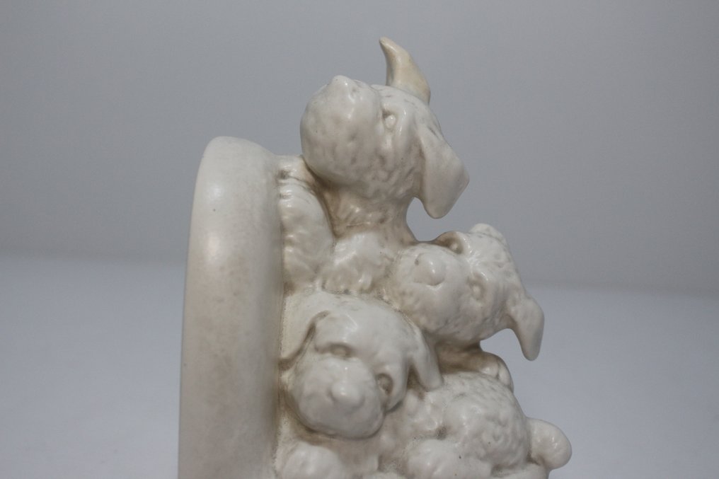 Statue, Hondje met Puppy's - 17 cm - Earthenware #3.2
