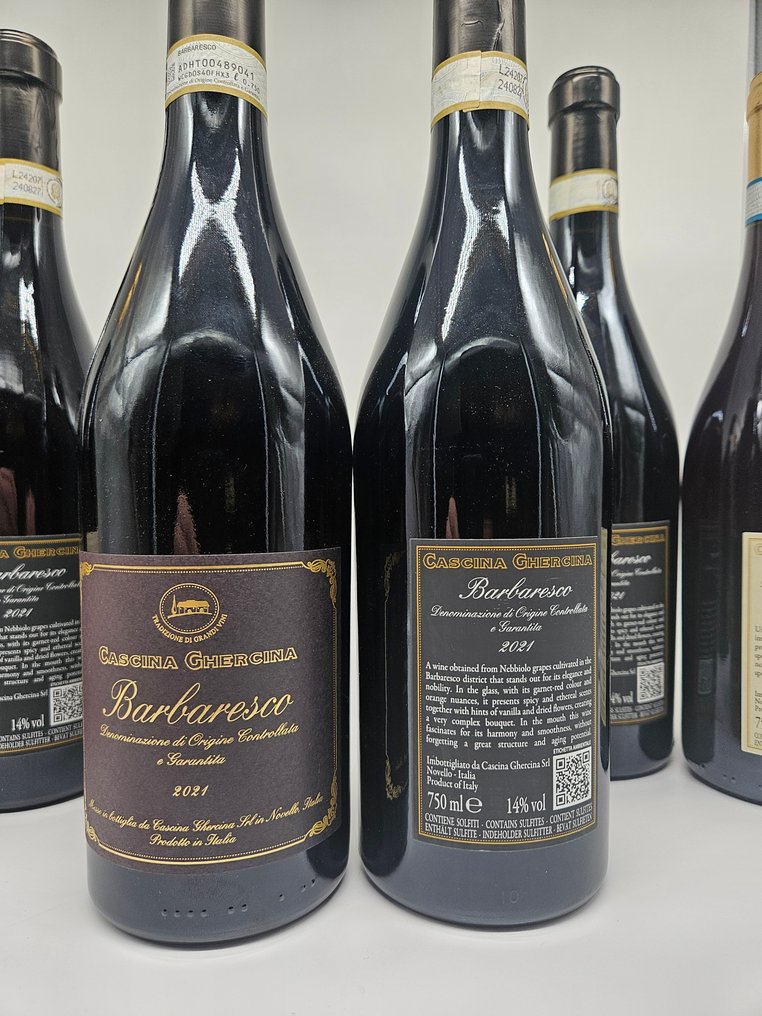 2021 x4 Barbaresco, 2023 x2 Langhe Nebbiolo Cascina Ghercina - Piedmont - 6 Flasker (0,75 L) #1.0