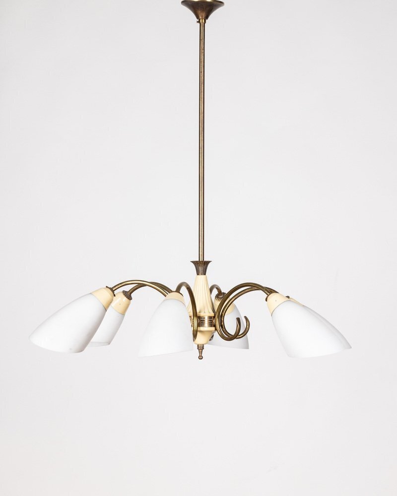 枝形吊灯 - 金属, 黄铜, 玻璃 #1.0