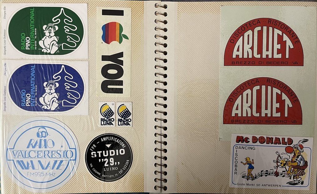 Θεματική συλλογή - Συλλογή από 260 συλλεκτικά αυτοκόλλητα των δεκαετιών του '70 και '80 σχετικά με ταξίδια/τουρισμό και - Diversi #4.3