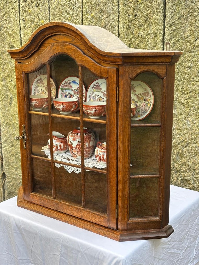 Skab - Træ, Glas - Stor vægskab i træ #4.3