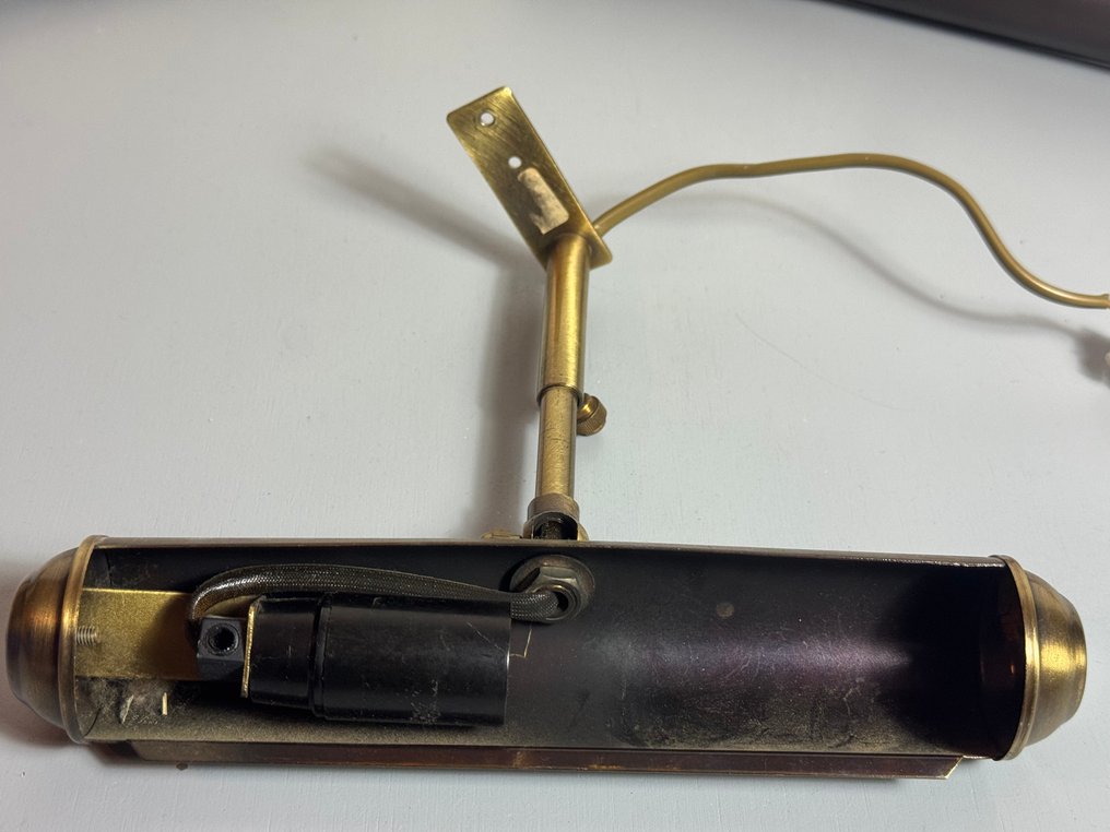 Lampada (4) - 4 lampade vintage da quadro in ottone/rame - Rame #2.1