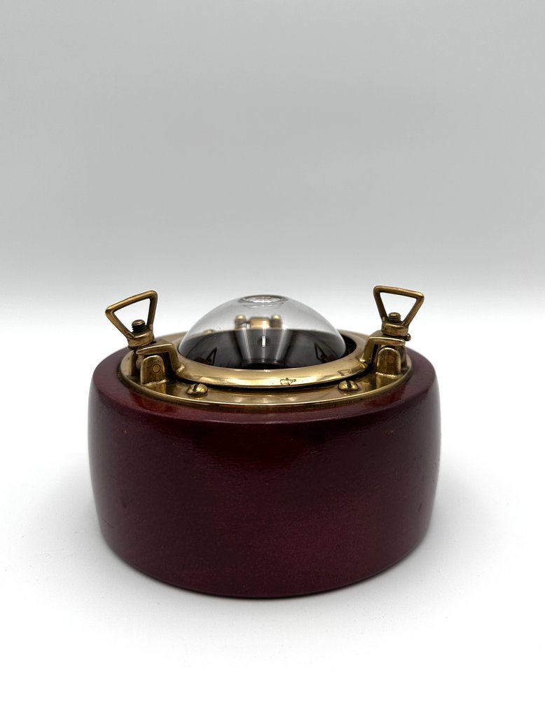 Lampada a olio - Ottone, Legno, Vetro - Lampada a olio nautica #3.2