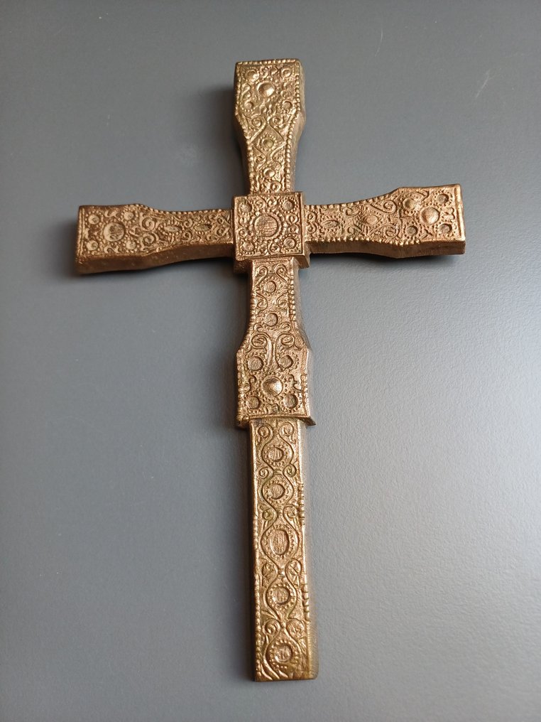 Antiikki Krusifiksi - Pronssi vai messinki - Varhainen 1900-luku #2.1