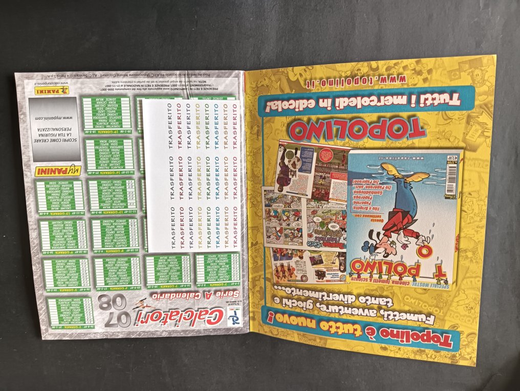 Panini Calciatori 2007/2008 completo con aggiornamenti - 1 Ολοκληρωμένο άλμπουμ - Excellent (EX) #1.0
