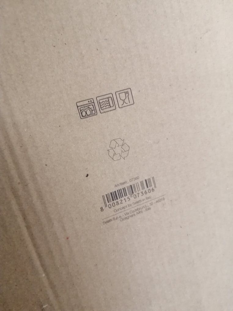 标志 (6) - Seletti - 《Il Mondo a Tavola》 - 盘子 - 限量版 - 搪瓷, 瓷 #4.3